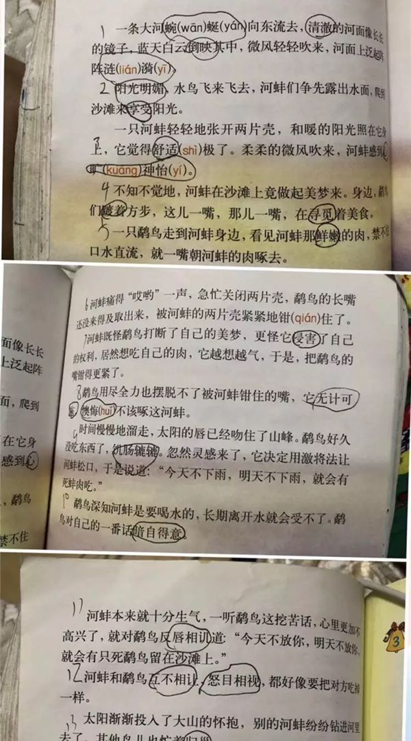 小学生为什么质疑鹬蚌相争学生质疑鹬蚌相争是怎么回事