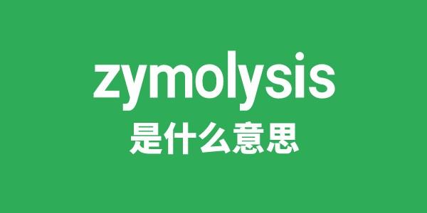 zymolysis是什么意思