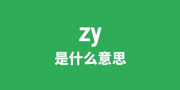 zy是什么意思