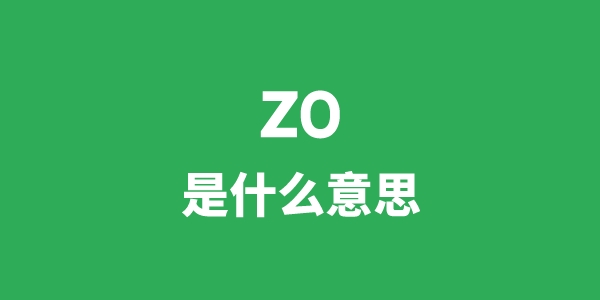 zo是什么意思