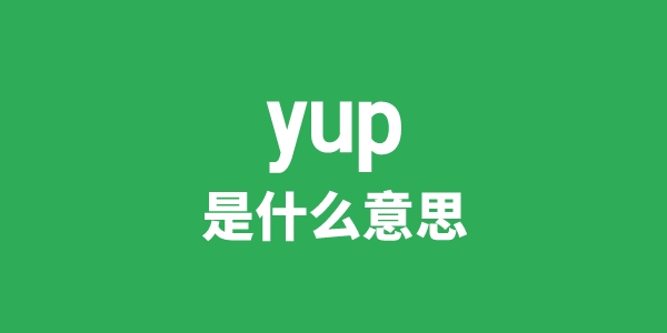 yup是什么意思