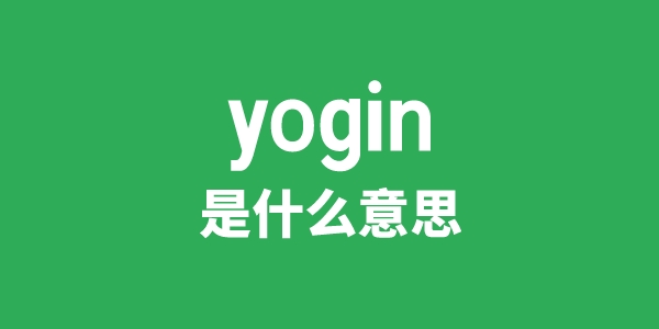 yogin是什么意思