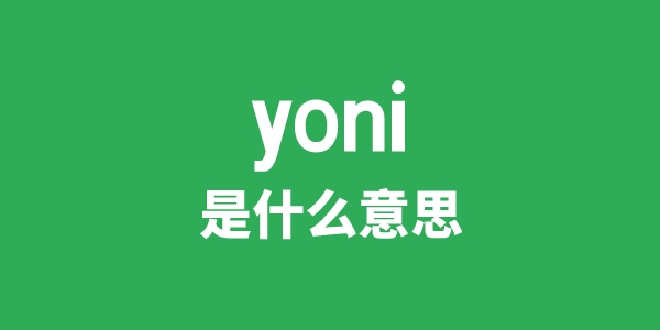 yoni是什么意思