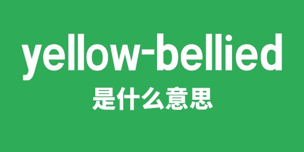 yellow-bellied是什么意思