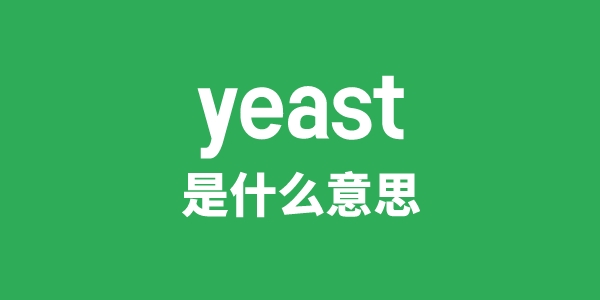 yeast是什么意思