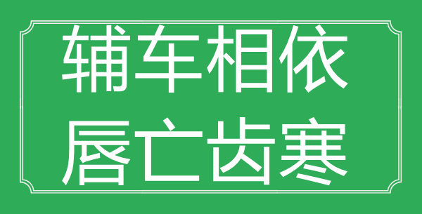 “辅车相依，唇亡齿寒”的意思出处及全文赏析