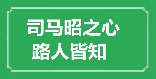 “司马昭之心，路人皆知”的意思出处及全文赏析