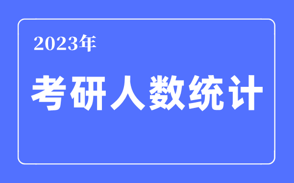 2023年考研人数统计,考研人数历年数据