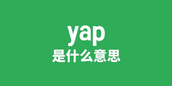 yap是什么意思