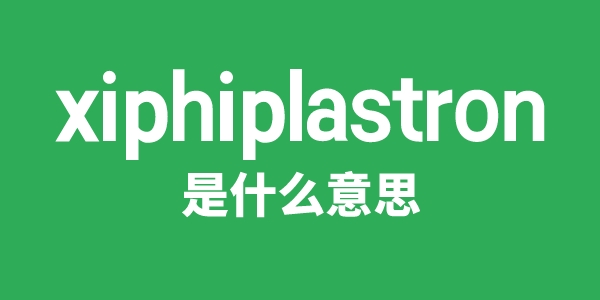 xiphiplastron是什么意思