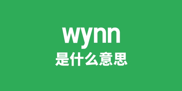 wynn是什么意思