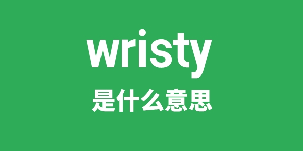 wristy是什么意思