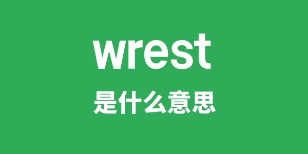 wrest是什么意思