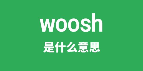 woosh是什么意思