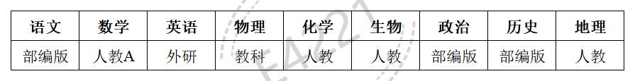 四川高中所有学科教材版本汇总表