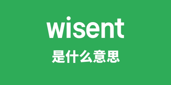 wisent是什么意思