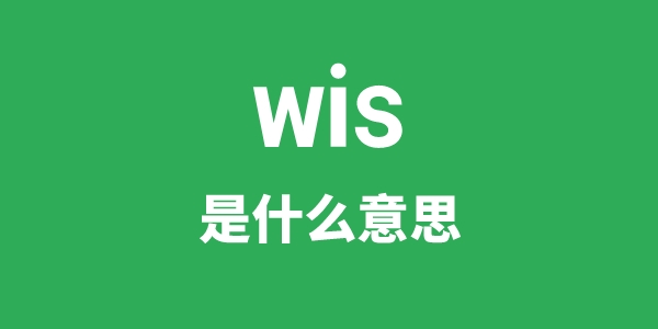 wis是什么意思