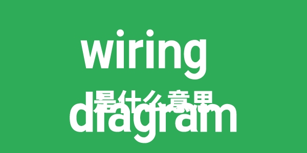 wiring diagram是什么意思