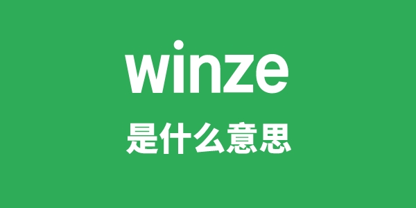 winze是什么意思