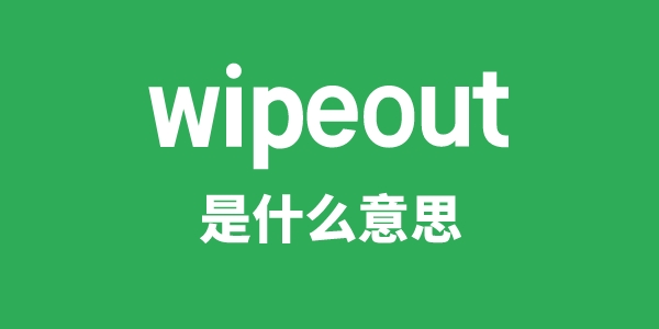 wipeout是什么意思