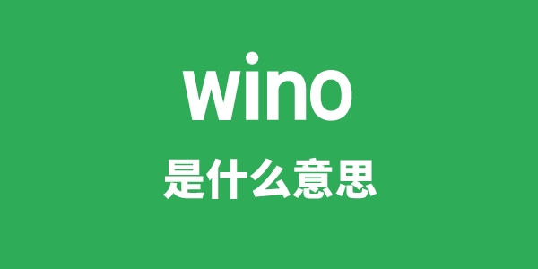 wino是什么意思