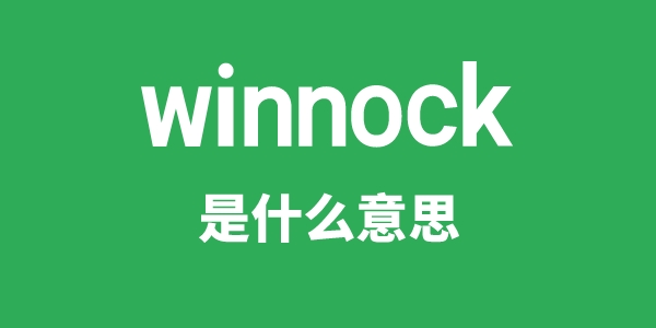 winnock是什么意思