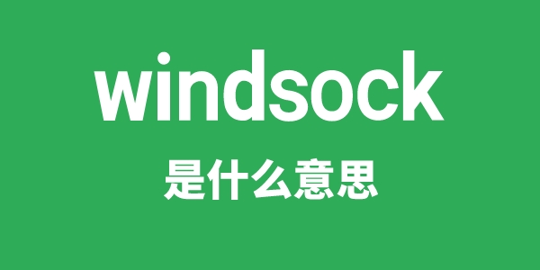 windsock是什么意思