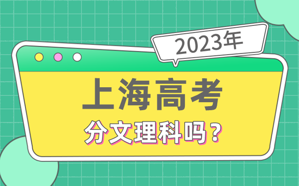 2023年上海高考分文理科吗,是新高考地区吗