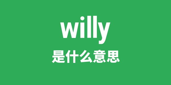 willy是什么意思