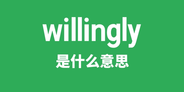 willingly是什么意思