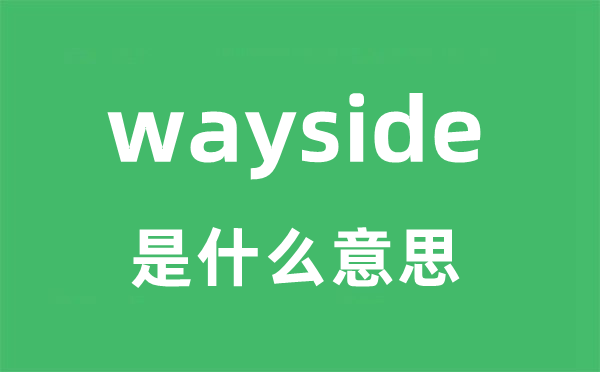 wayside是什么意思