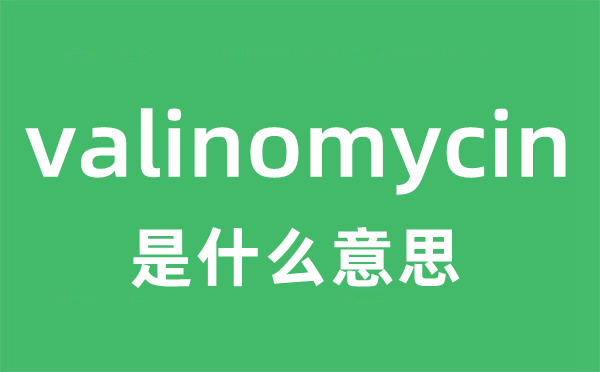 valinomycin是什么意思