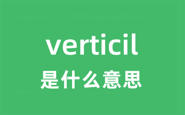 verticil是什么意思