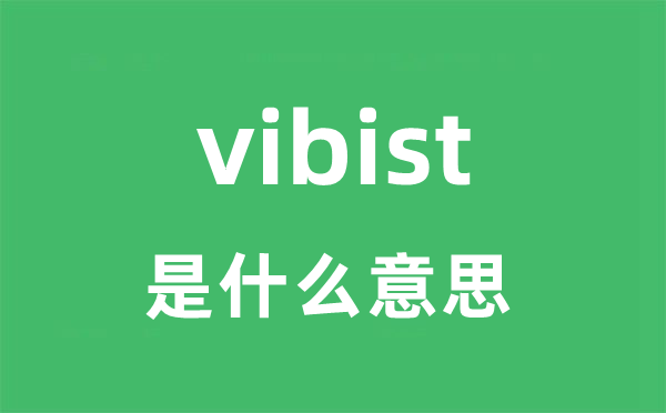 vibist是什么意思