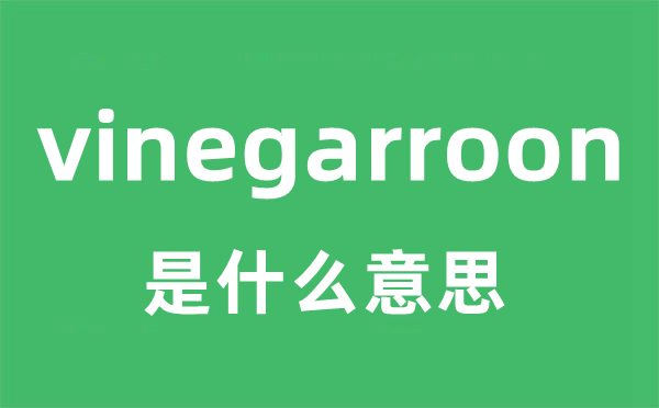 vinegarroon是什么意思