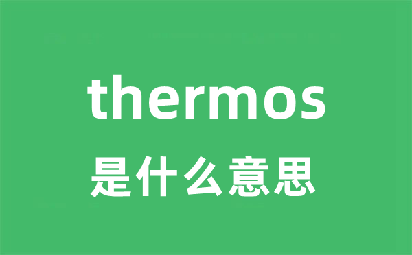 thermos是什么意思