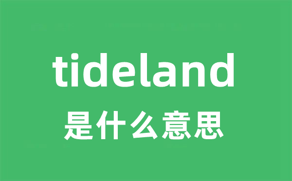 tideland是什么意思