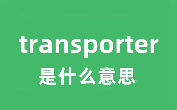 transporter是什么意思