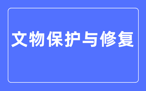 文物保护与修复专业主要学什么,文物保护与修复专业的就业方向和前景分析