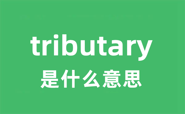 tributary是什么意思