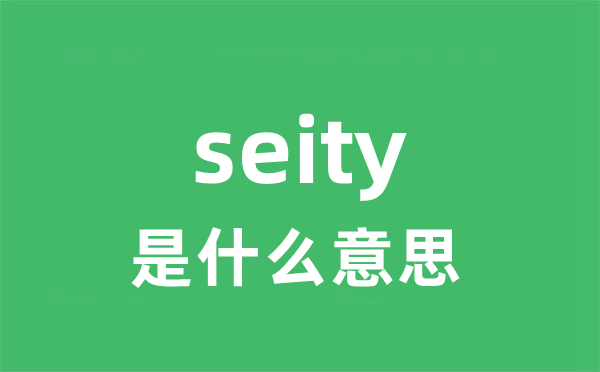 seity是什么意思