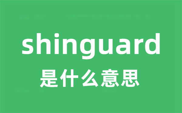 shinguard是什么意思