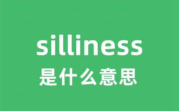 silliness是什么意思