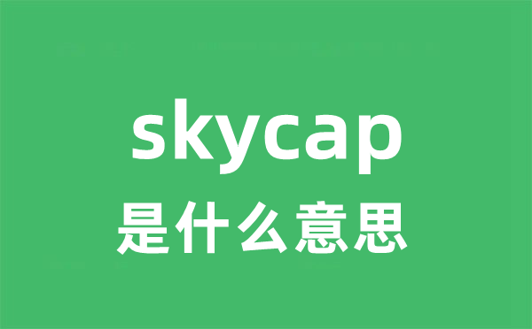 skycap是什么意思