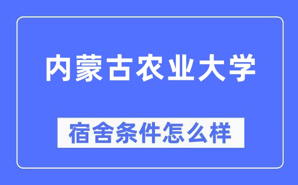 内蒙古农业大学宿舍条件怎么样,有空调和独立卫生间吗？（附宿舍图片）