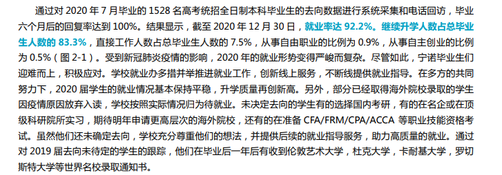 宁波诺丁汉大学就业率及就业前景怎么样,好就业吗？