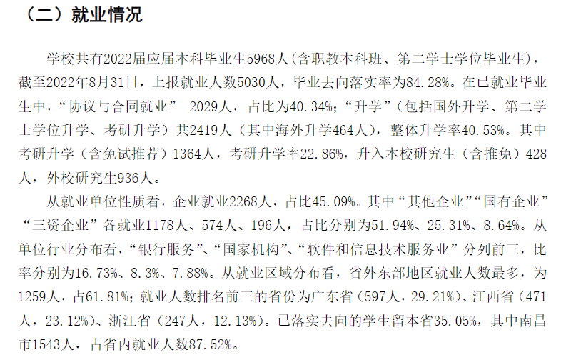 江西财经大学就业率及就业前景怎么样,好就业吗？