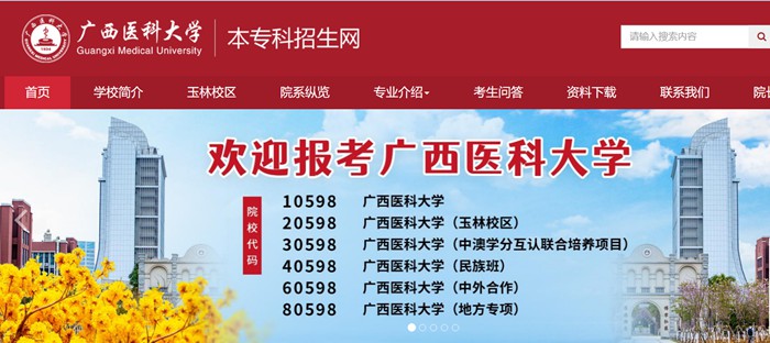 广西医科大学本专科招生网入口（https://zs.gxmu.edu.cn）