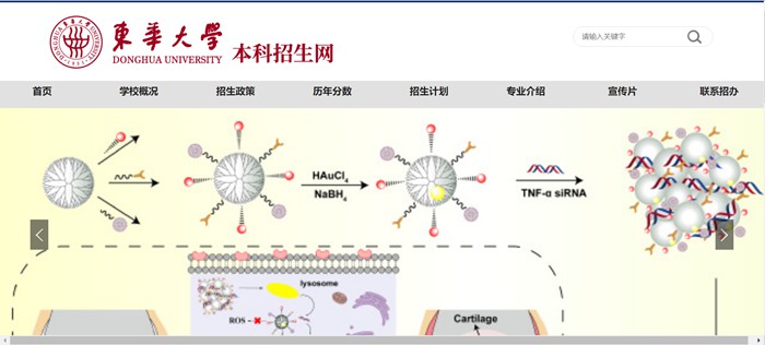 东华大学本科招生网入口（https://zs.dhu.edu.cn/）