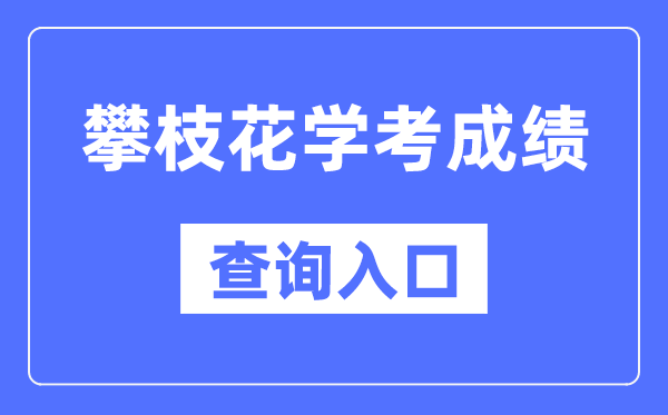 攀枝花学考成绩查询入口网站（https://xk.sceea.cn/）